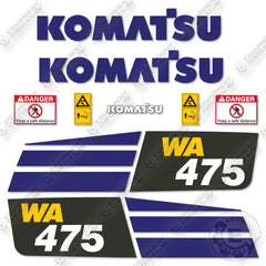 Komatsu WA475-10 Decal Kit Wheel Loader- Aftermarket Kit