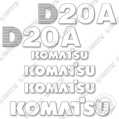Fits Komatsu D20A-7 Decal Kit Dozer Style 2