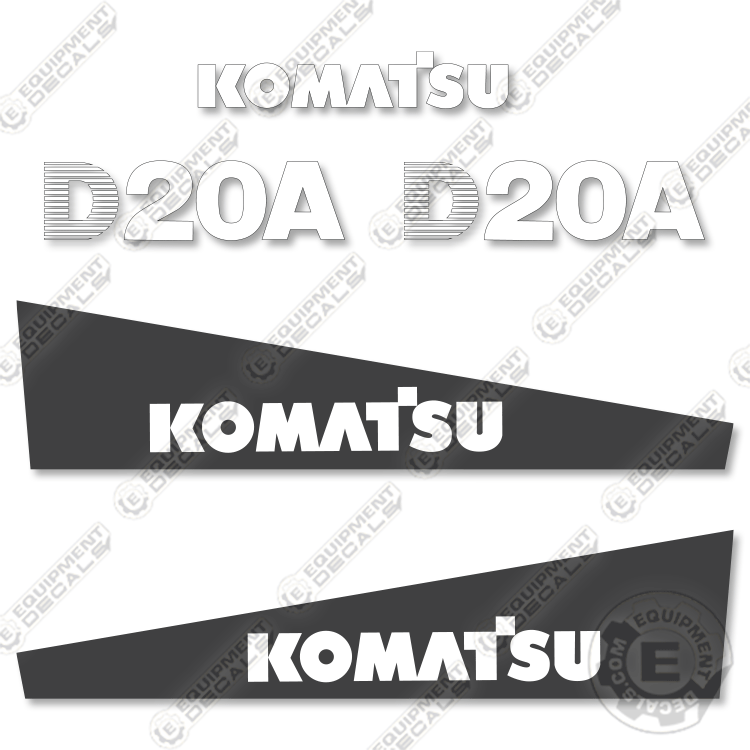 Fits Komatsu D20A-7 Decal Kit Dozer
