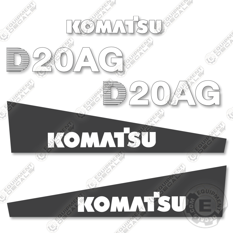Fits Komatsu D20AG-7 Decal Kit Dozer