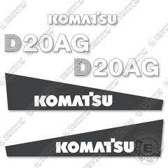 Fits Komatsu D20AG-7 Decal Kit Dozer