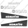 Image of Fits Komatsu D20AG-7 Decal Kit Dozer