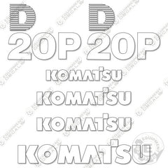 Fits Komatsu D20P-6 Decal Kit Dozer