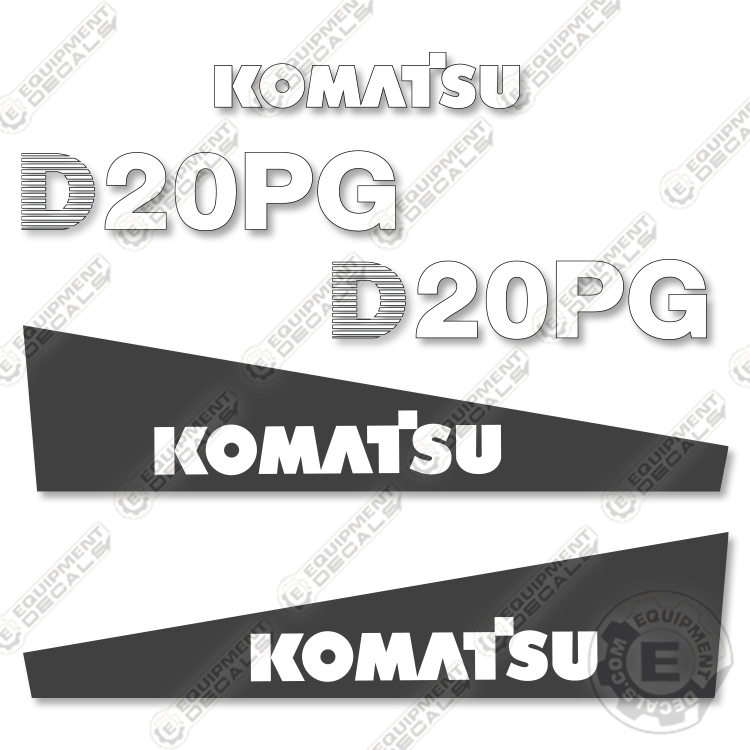 Fits Komatsu D20PG-7 Decal Kit Dozer
