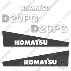 Fits Komatsu D20PG-7 Decal Kit Dozer