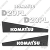 Image of Fits Komatsu D20PL-7 Decal Kit Dozer