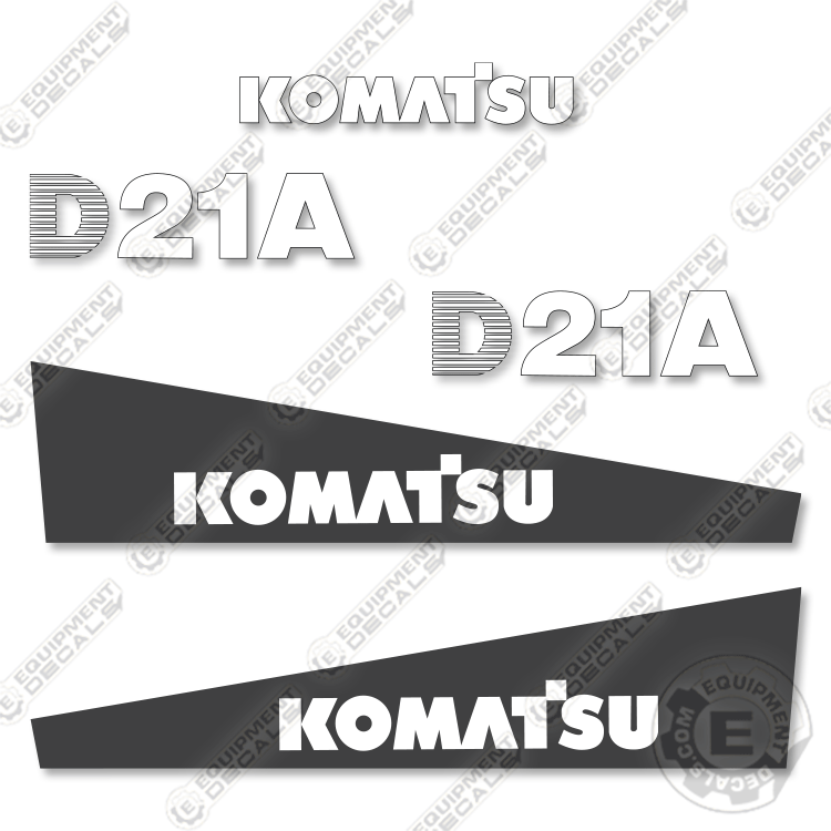 Fits Komatsu D21A-7 Decal Kit Dozer