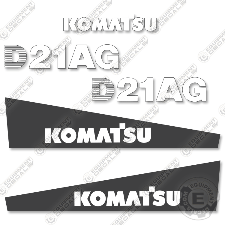Fits Komatsu D21AG-7 Decal Kit Dozer