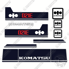 Fits Komatsu D21E-6 Decal Kit Crawler Tractor Dozer