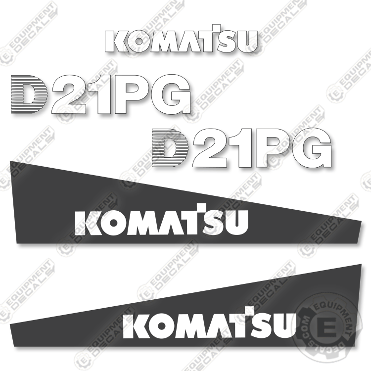 Fits Komatsu D21PG-7 Decal Kit Dozer