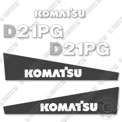 Fits Komatsu D21PG-7 Decal Kit Dozer