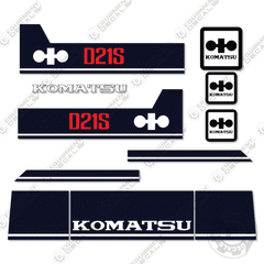 Fits Komatsu D21S-6 Decal Kit Crawler Tractor Dozer