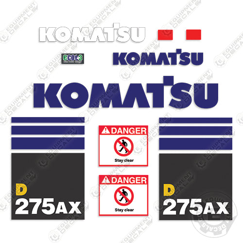 Fits Komatsu D275AX-3 Decal Kit Dozer