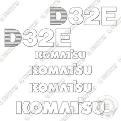 Fits Komatsu D32P-1 Decal Kit Dozer