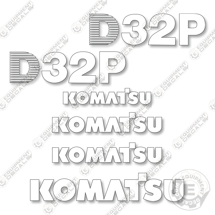 Fits Komatsu D32P-1 Decal Kit Dozer