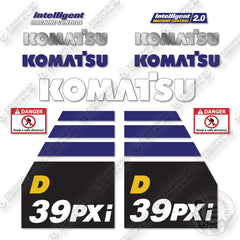 Komatsu D39 PXI-24 Decal Kit Crawler Dozer - Aftermarket Kit