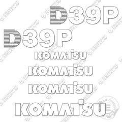 Fits Komatsu D39P-1 Decal Kit Dozer