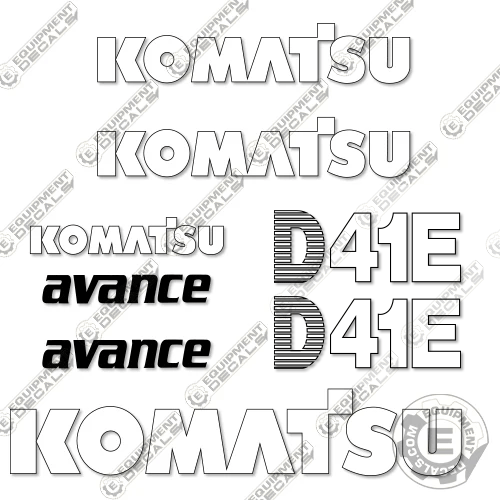 Fits Komatsu D41E Decal Kit Dozer