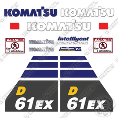 Fits Komatsu D61EX-24 Decal Kit Dozer