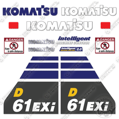 Fits Komatsu D61EXI-24 Decal Kit Dozer