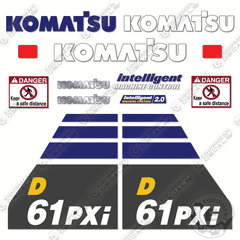 Fits Komatsu D61PXI-24 Decal Kit Dozer