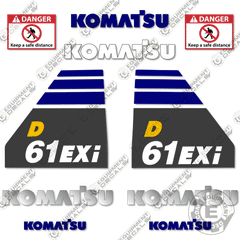 Fits Komatsu D61EXI-23 Decal Kit Dozer
