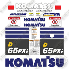 Fits Komatsu D65PXI-18 Decal Kit Dozer