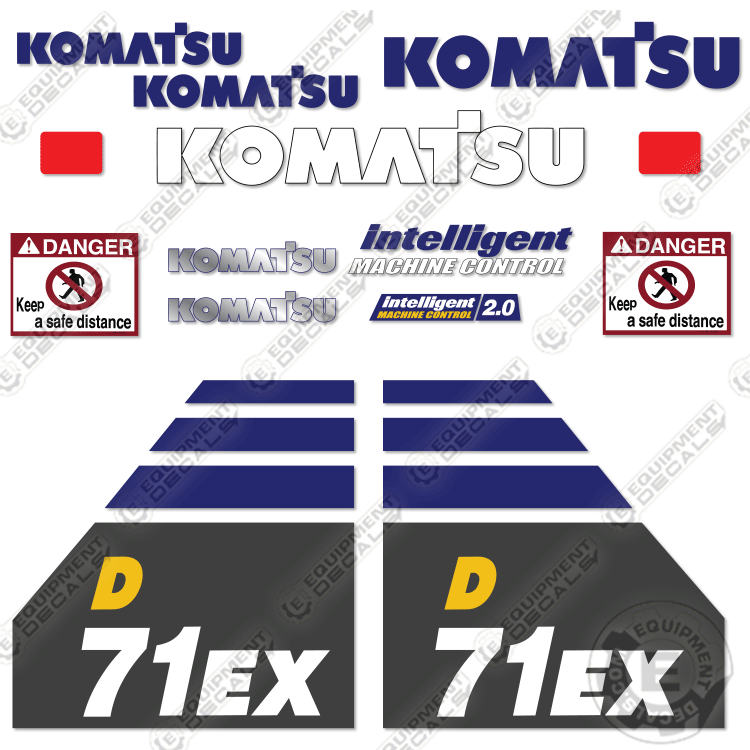 Fits Komatsu D71EX-24 Decal Kit Dozer