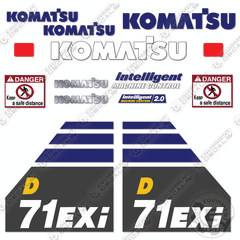 Fits Komatsu D71EXI-24 Decal Kit Dozer