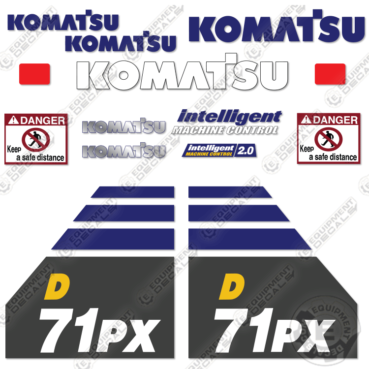 Fits Komatsu D71PX-24 Decal Kit Dozer