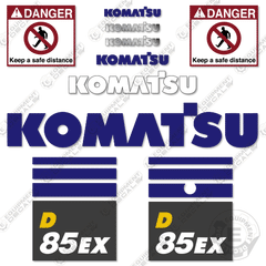 Fits Komatsu D85EX-18 Decal Kit Dozer