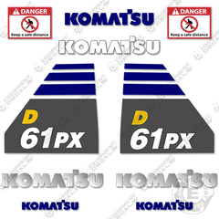 Fits Komatsu D61PX-23 Decal Kit Dozer