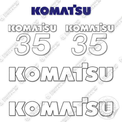 Fits Komatsu FG35HST-16 Decal Kit Forklift