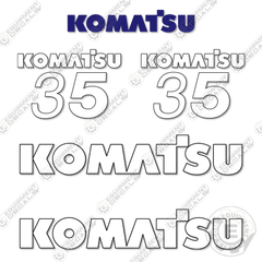 Fits Komatsu FG35HST-16 Decal Kit Forklift