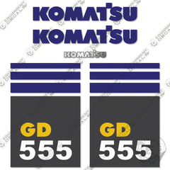 Fits Komatsu GD555-3C Decal Kit Motor Grader