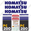 Image of Fits Komatsu PC200-7 Decal Kit Excavator
