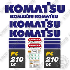 Fits Komatsu PC210LC-11 Decal Kit Excavator