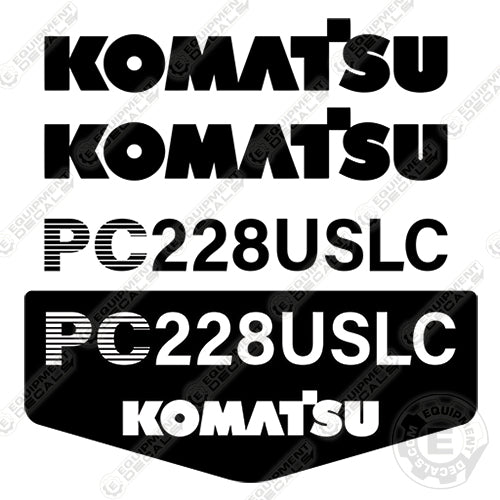 Fits Komatsu PC228USLC Decal Kit Excavator