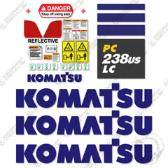 Fits Komatsu PC238US-11 Decal Kit Excavator