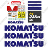 Image of Fits Komatsu PC238US-11 Decal Kit Excavator