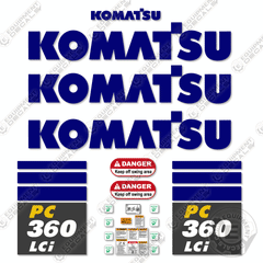 Fits Komatsu PC360LCi-11 Decal Kit Excavator