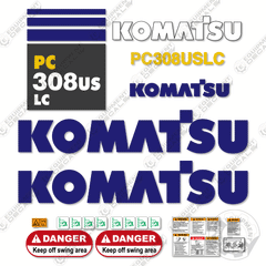Fits Komatsu PC308USLC-3 Decal Kit Excavator