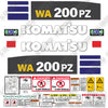 Image of Fits Komatsu WA200PZ-6 Decal Kit Wheel Loader