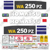 Image of Fits Komatsu WA250PZ-6 Decal Kit Wheel Loader
