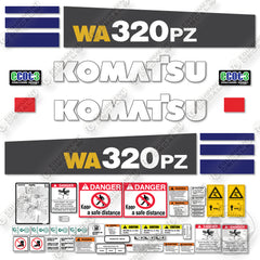 Fits Komatsu WA320PZ-6 Decal Kit Wheel Loader