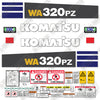 Image of Fits Komatsu WA320PZ-6 Decal Kit Wheel Loader