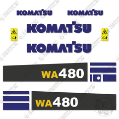 Fits Komatsu WA480-5 Decal Kit Wheel Loader
