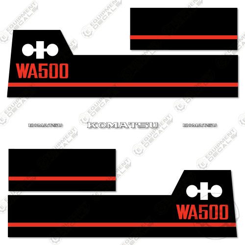 Komatsu WA500-1 Decal Kit Wheel Loader