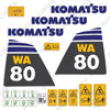 Image of Fits Komatsu WA80-6 Decal Kit Wheel Loader