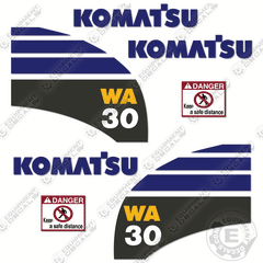 Fits Komatsu WA30-6 Decal Kit Wheel Loader